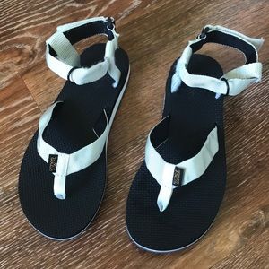 White Teva Convertible Sandals